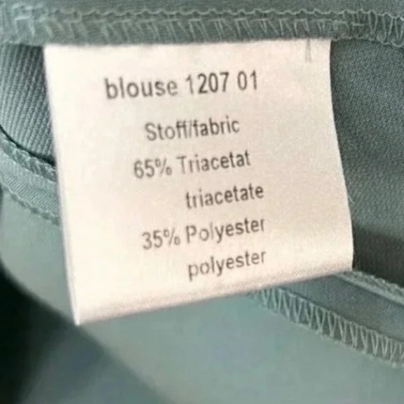 Maison Common Size 36 DE/ 6US Women’s Green Top Blouse Formal Luxury - Picture 11 of 12